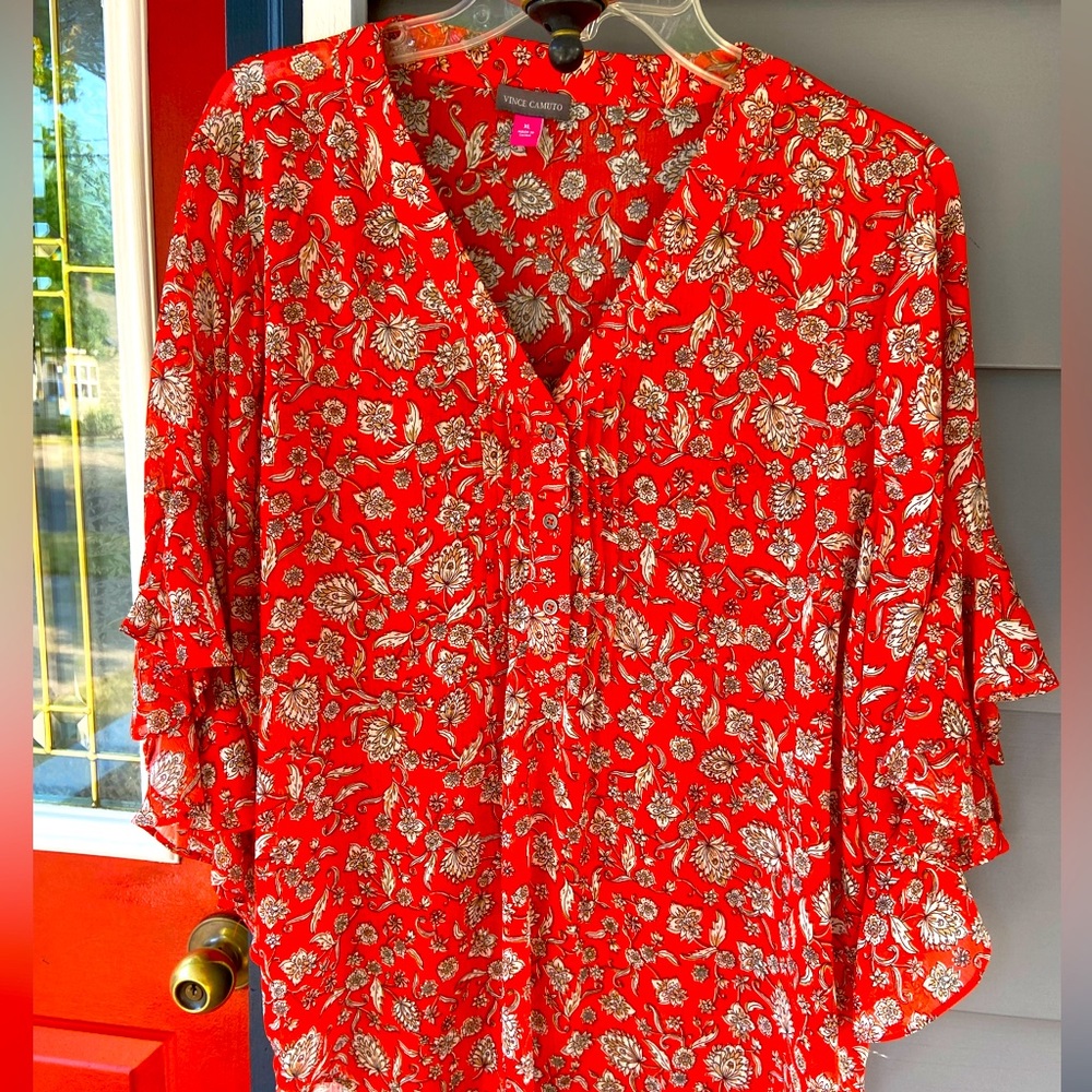 Vince Camuto Red Blouse, XL